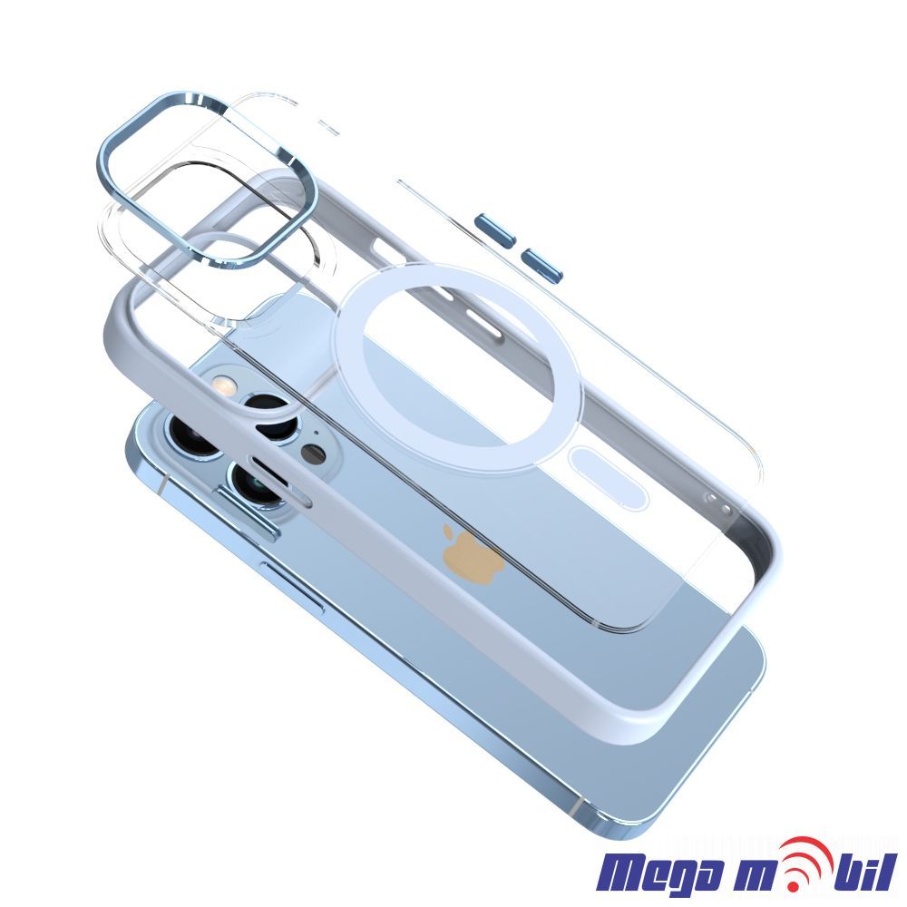 Futrola iPhone 13 Pro Magsafe Acrylic light blue.